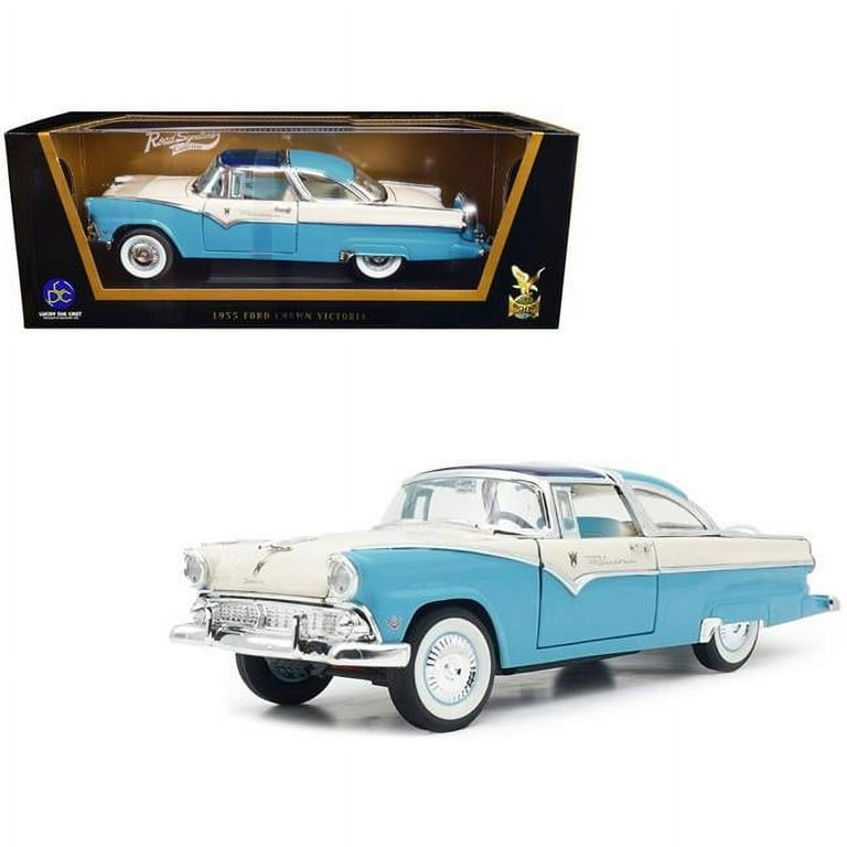 FunForever 1955 Ford Crown Victoria Diecast Model Car, 1-18 Scale