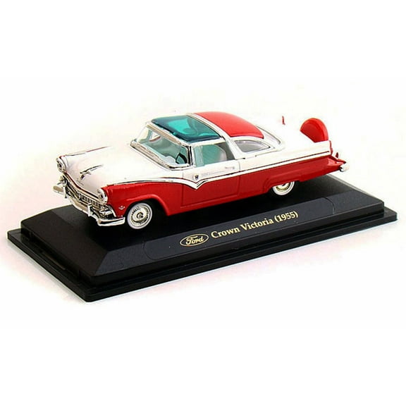 1955 Ford Crown Victoria, Red - Yatming 94202 - 1/43 Scale Diecast Model Toy Car