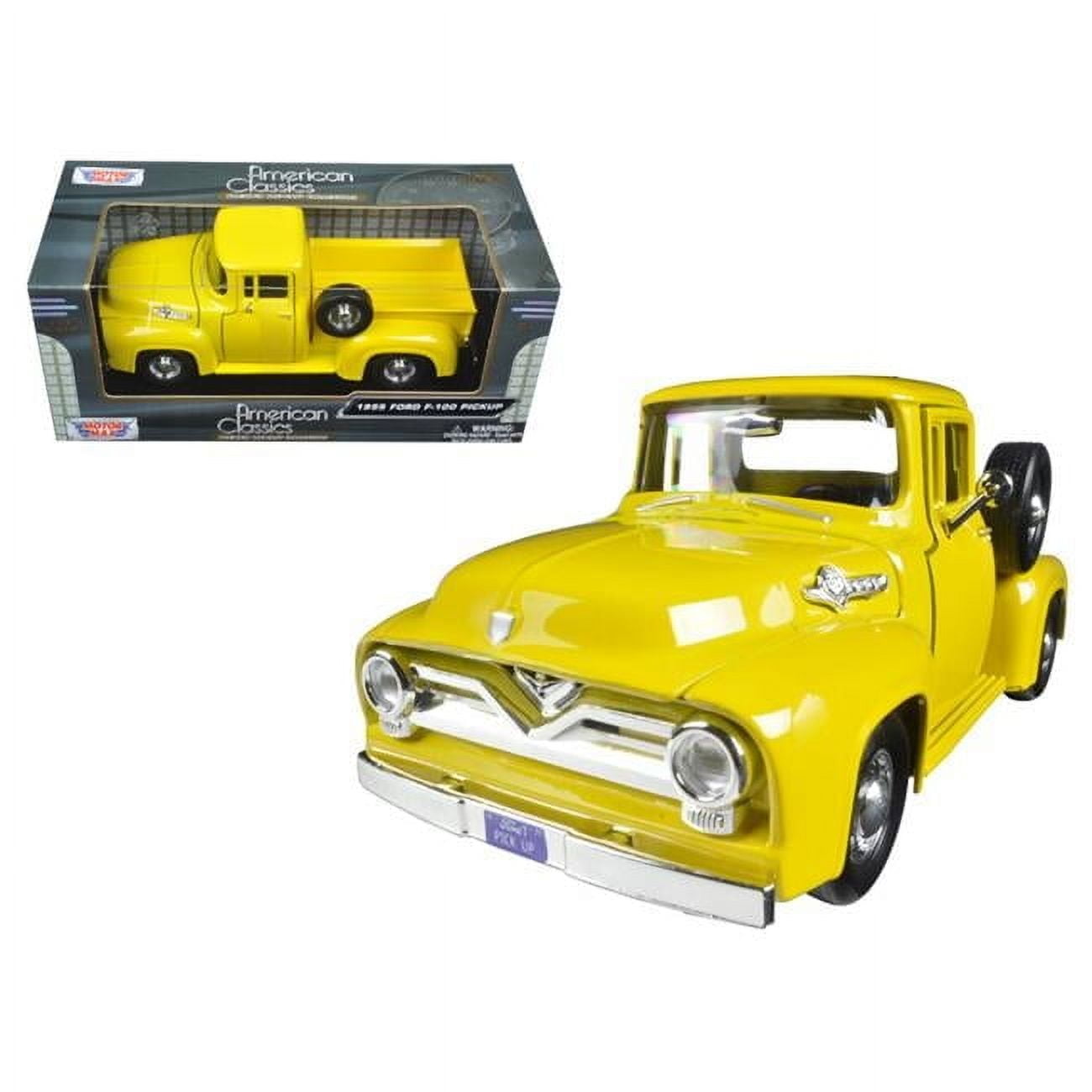 北箱　FordF-100 PickUpミニカーイエロートラックミニカー容器入り 北箱 FordF-100 PickUpミニカーイエロートラックミニカー容器入り 北箱