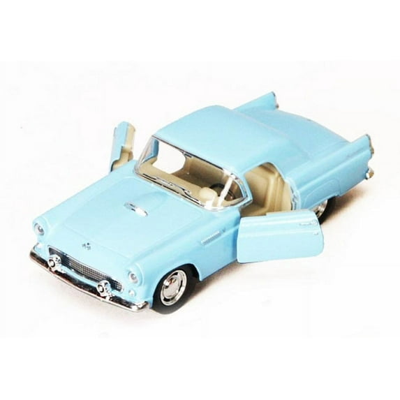 1955 Ford Thunderbird, Blue - Kinsmart 5319D - 1/36 scale Diecast Model Toy Car (Brand New, but NOT IN BOX)