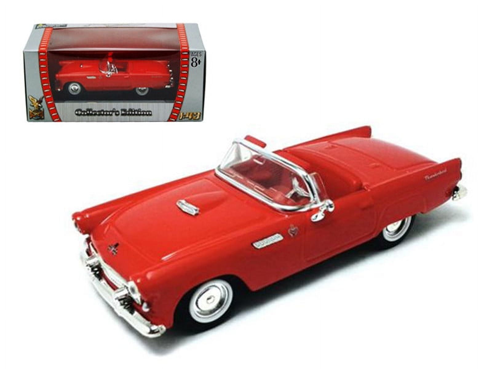 1955 Ford Thunderbird Convertible Red 1/43 Diecast Model Car by Road  Signature