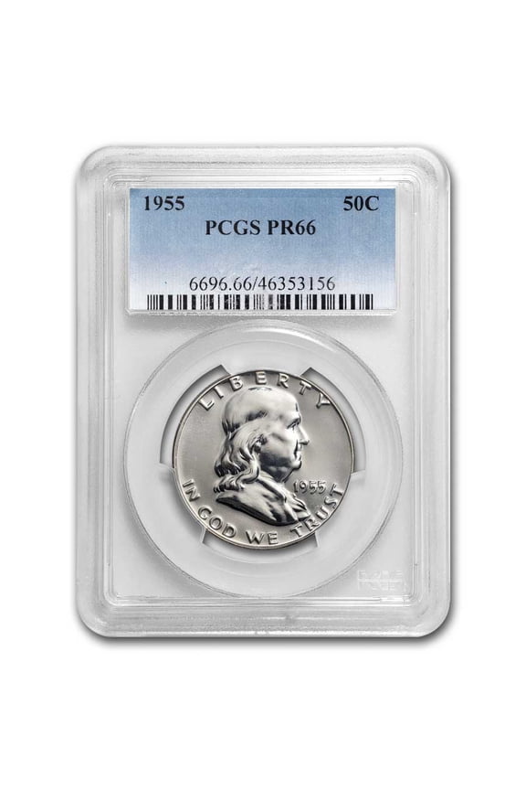 1955 Franklin Half Dollar PR-66 PCGS