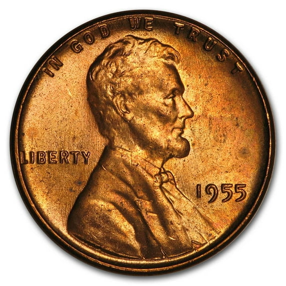 1955 Lincoln Cent BU (Red)