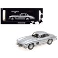 thumbnail image 1 of 1955 Mercedes Benz 300 SL (W198) Silver Limited Edition to 600 pieces Worldwide 1/18 Diecast Model Car by Minichamps, 1 of 1