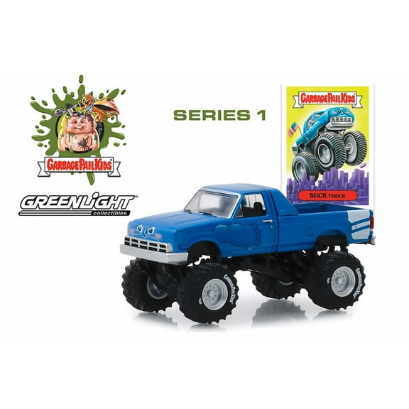 1955 Modified Monster Truck, Garbage Pail Kids-Buck Truck - Greenlight 54010C/48 - 1/64 scale Diecast Model Toy Car