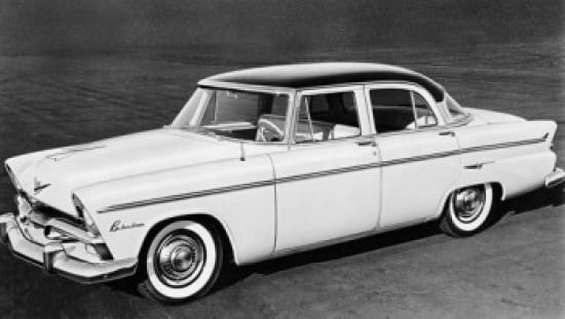 1955 Plymouth Belvedere parked on the road Canvas Art -  (24 x 36)