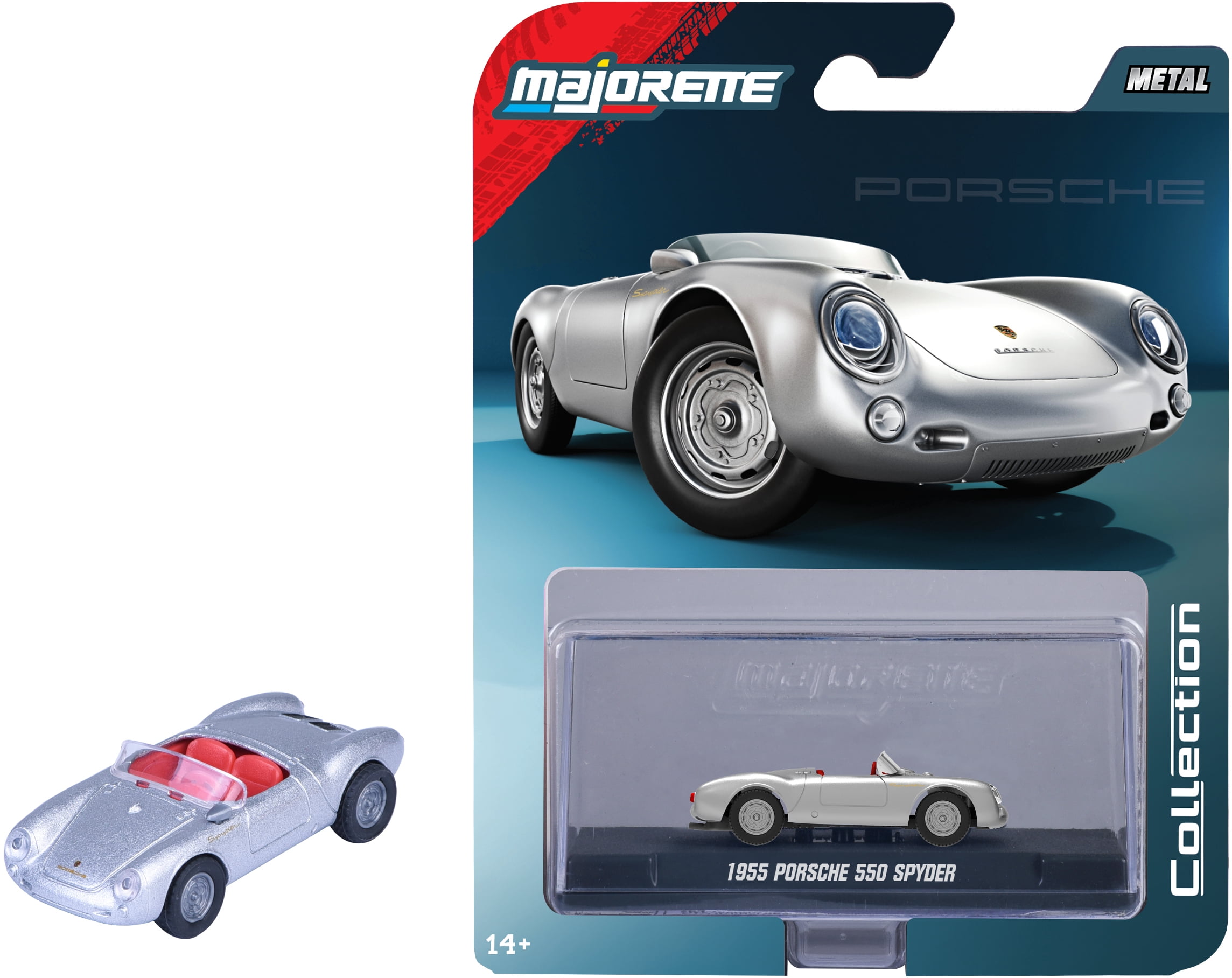 Majorette 1/64 Diecast Model Car, 1955 Porsche 550 Spyder