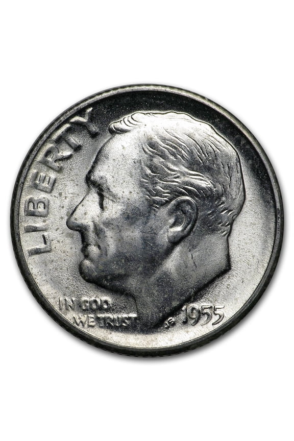 1955-S Roosevelt Dime BU