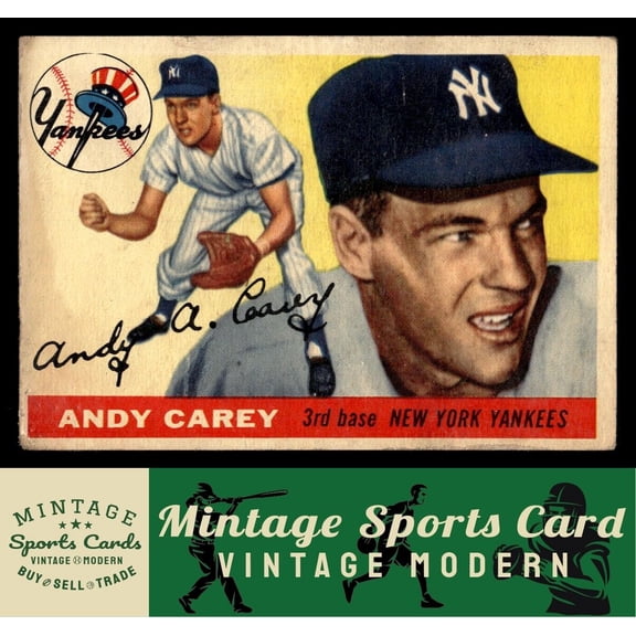1955 Topps Andy Carey New York Yankees #20 Baseball Card