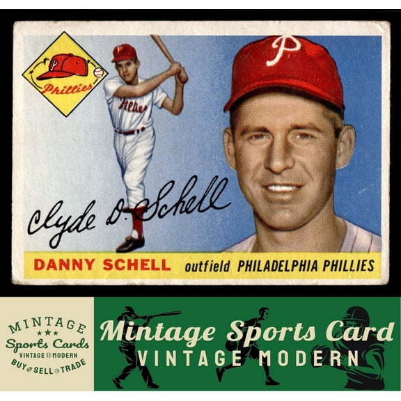1955 Topps Danny Schell RC #79 Philadelphia Phillies Baseball Card