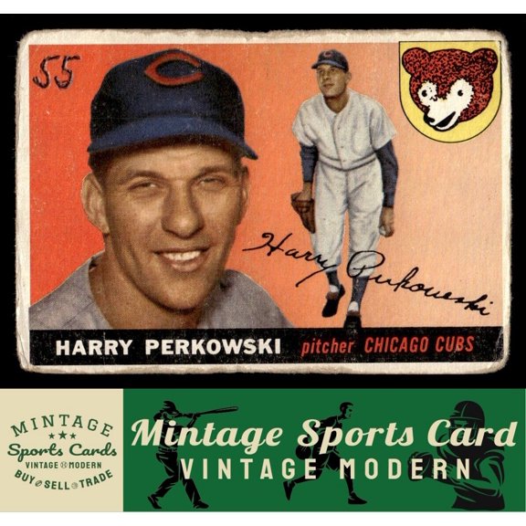 1955 Topps Harry Perkowski #184 DP Chicago Cubs Baseball Card