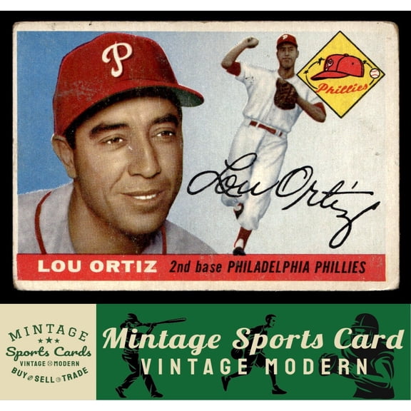 1955 Topps Lou Ortiz #114 RC Philadelphia Phillies Baseball Card
