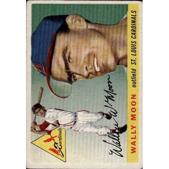 Very Good 1955 Topps Wally Moon #67 St. Louis Cardinals Baseball Card