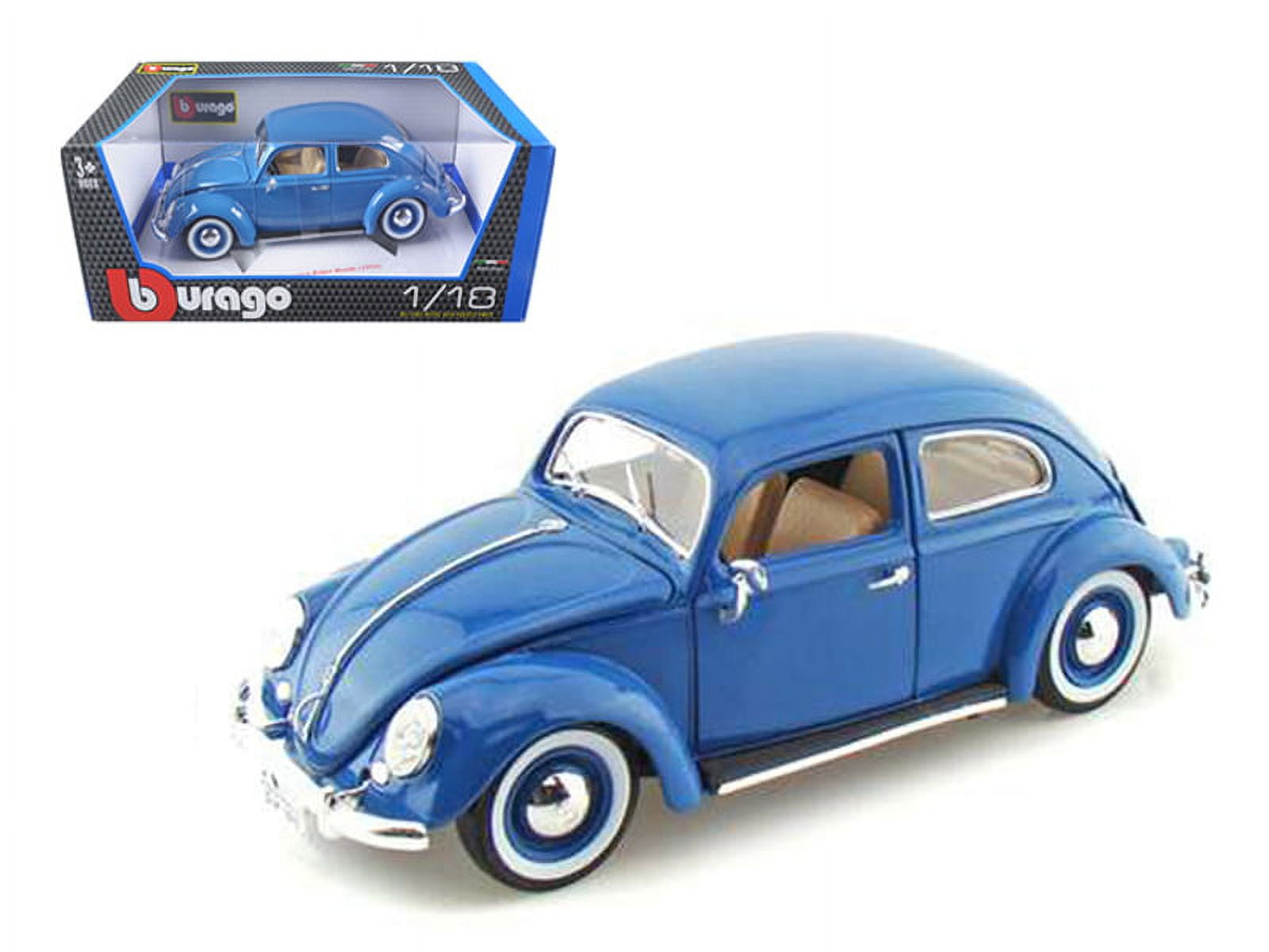 入手難　未使用❗1/18 burago VW KAFER BEETLE 1955 Volkswagen Beetle Kafer Blue 1/18 Diecast Model Car by