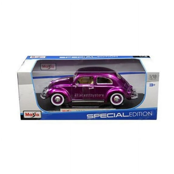 Maisto 1:18 Special Edition 1955 Volkswagen Kafer Beetle Cream Diecast Model Car