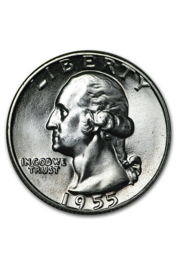 1955 Washington Quarter BU