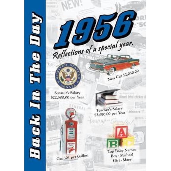 1956 Back In The Day Greeting Card / Booklet (envelope included)