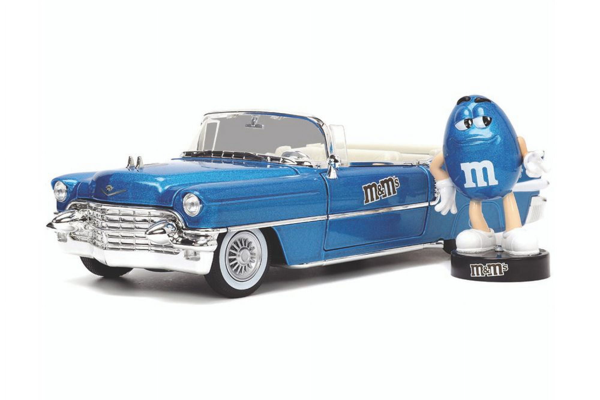 1956 Cadillac Eldorado Convertible w/ Blue M&M's Figure