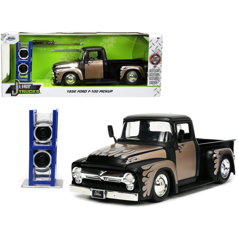 JADA TOYS 1956 Ford F-100 Diecast Car Collectible, 1/24 Scale
