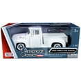 thumbnail image 1 of 1956 Ford F-100 Pickup Truck White With Whitewall Tires American Classics 1/24 Diecast Model Car By Motormax 73235whww, 1 of 1
