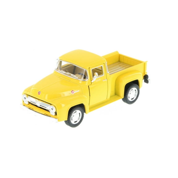 1956 Ford F-100 Pickup Truck, Yellow - Kinsmart 5385D - 1/38 Scale Diecast Model Toy Car (Brand New, but NOT IN BOX)