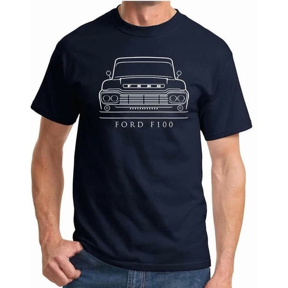 1956 Ford F100 Pickup Truck Classic Front End Design Tshirt NEW