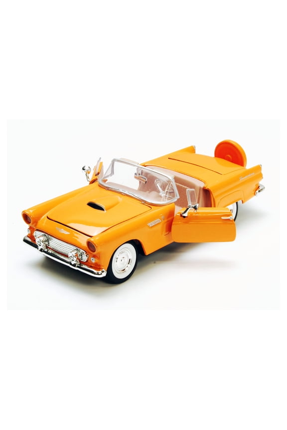 1956 Ford Thunderbird Convertible, Yellow - Showcasts 77215YL - 1/24 Scale Diecast Model Car