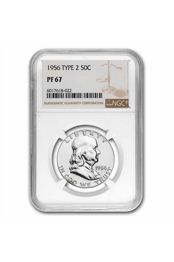1956 Franklin Half Dollar Type-II PF-67 NGC