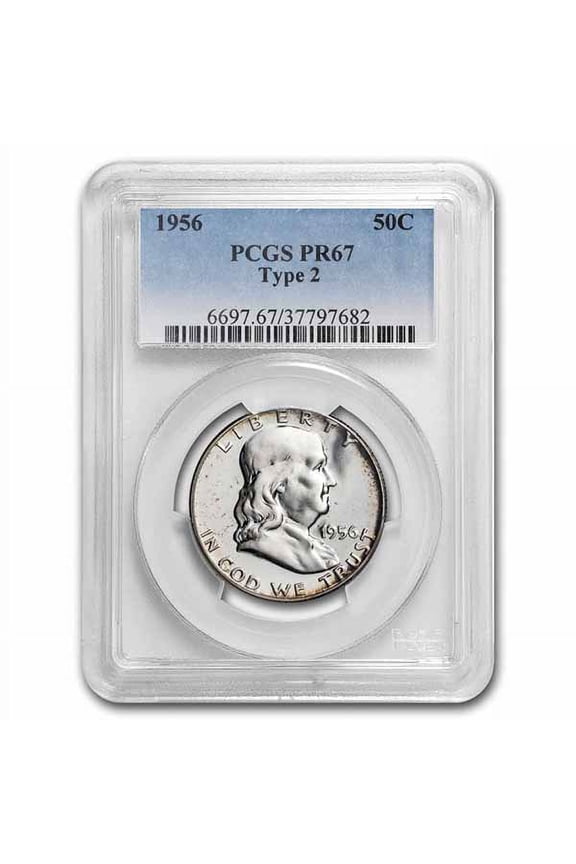 1956 Franklin Half Dollar Type-II PR-67 PCGS