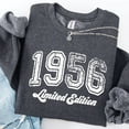 thumbnail image 1 of 1956 Limited Edition Sweatshirt: Vintage Birthday Tshirt All Size S-5XL, 1 of 5