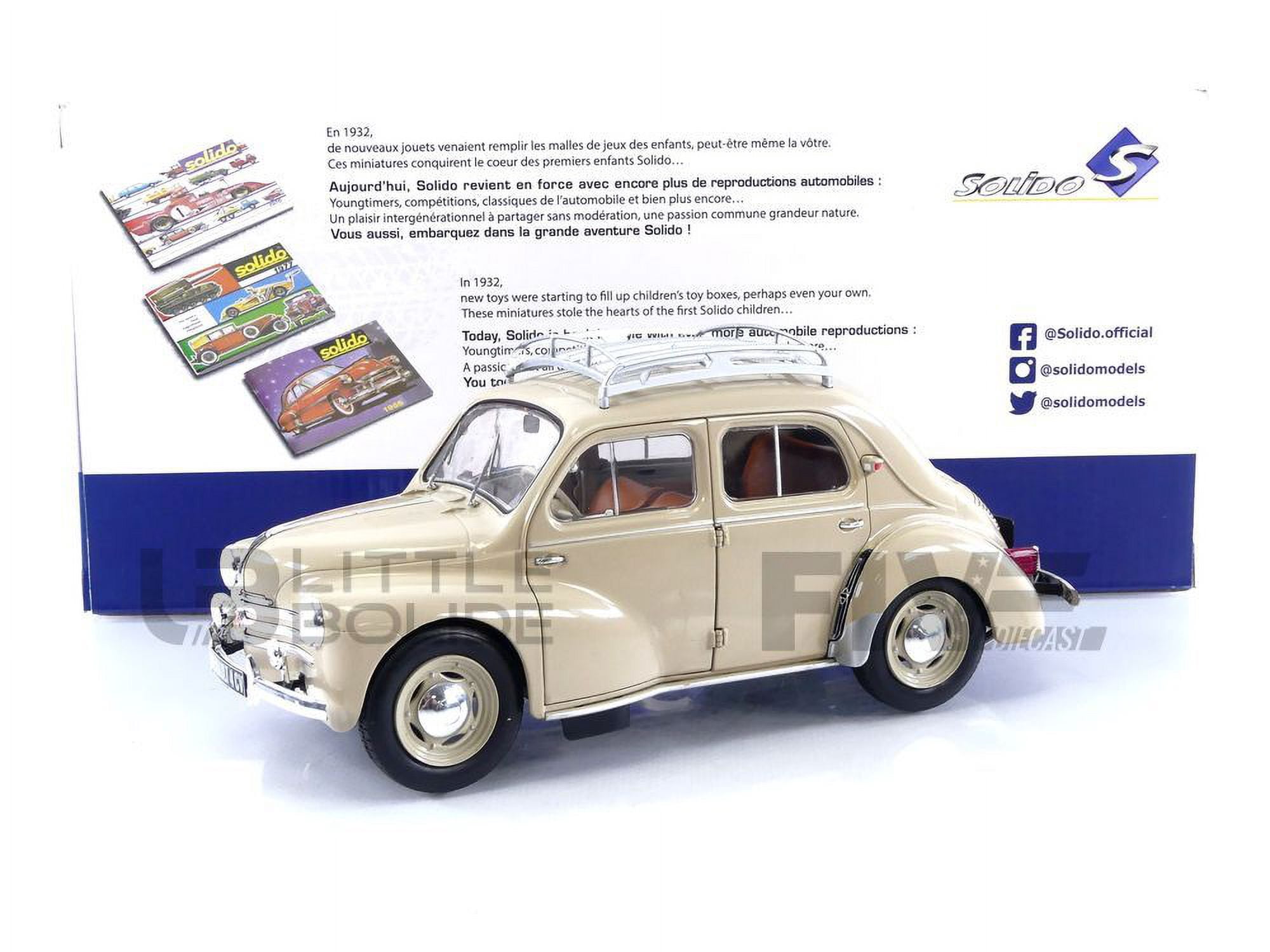 SOLIDO Renault 4CV 1956 Beige 1/18 - S1806605
