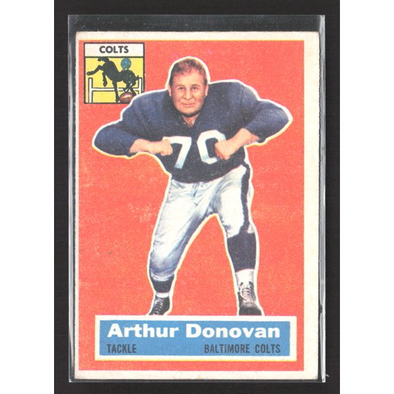 1956 Topps Arthur Donovan Baltimore Colts #36 Football Card