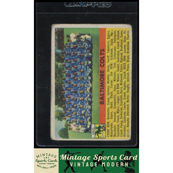 1956 Topps Baltimore Colts TC #48