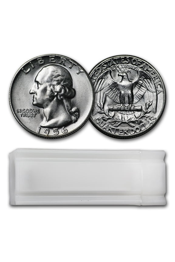 1956 Washington Quarter 40-Coin Roll BU
