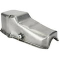 thumbnail image 1 of 1957-79 Raw Steel Small Block Chevy Oil Pan w/ Inspection Plug, 1 of 6