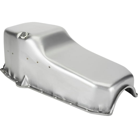 1957-79 Small Block Chevy Raw Oil Pan, Left Side Dipstick