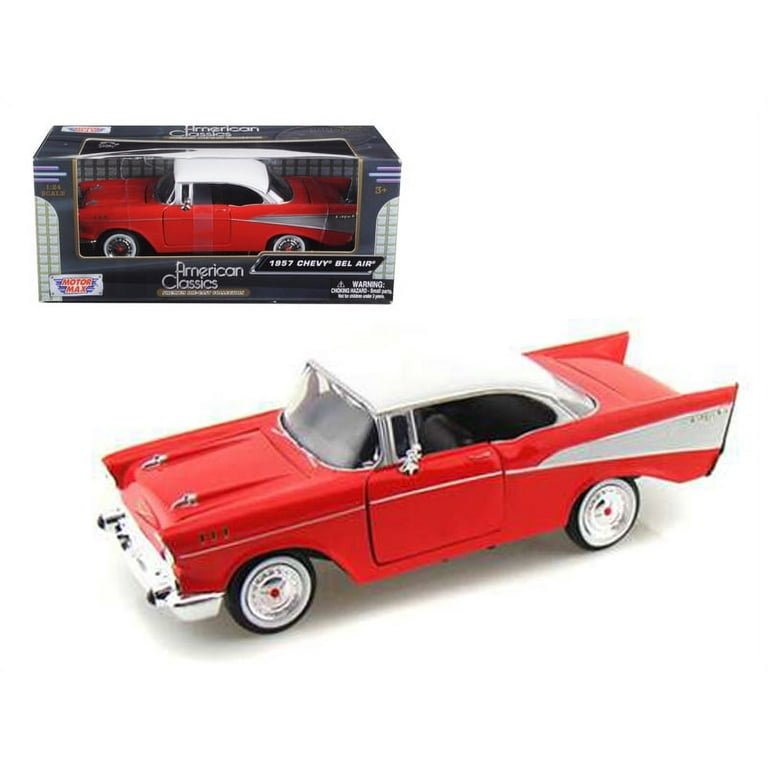 Motormax Classic 1957 Chevrolet Bel Air, Red with White Top Motormax Classic 1957 Chevrolet Bel Air, Red with White Top
