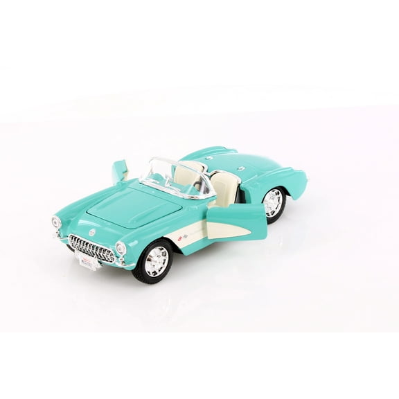 1957 Chevy Corvette Convertible, Turquoise - Showcasts 37275 - 1/24 Scale Diecast Model Toy Car