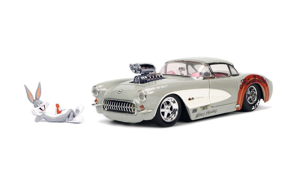 1957 シボレーコルベット Jadatoys 1/24 Jada Toys 1957 Chevy Corvette with Bugs Bunny, Looney Tunes