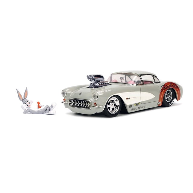 Jada Toys Masinuta Bugs Bunny 1957 Chevrolet Corvette 1:24, Masinute de Jada Toys Masinuta Bugs Bunny 1957 Chevrolet Corvette 1:24, Masinute de