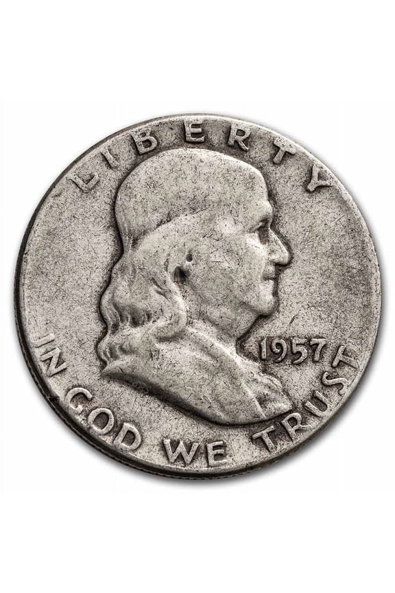 1957 Franklin Half Dollar Fine/AU