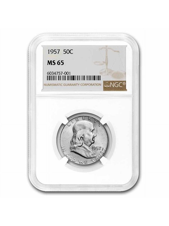 1957 Franklin Half Dollar MS-65 NGC