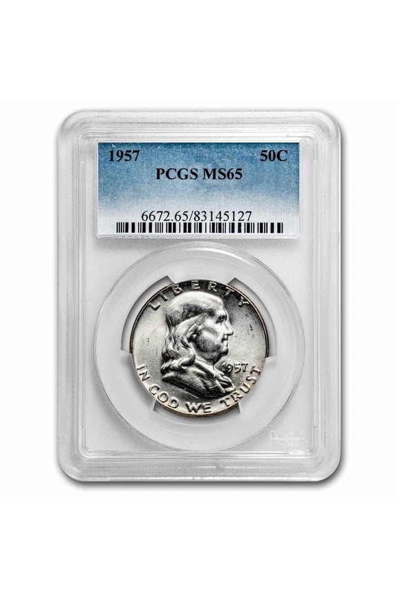 1957 Franklin Half Dollar MS-65 PCGS