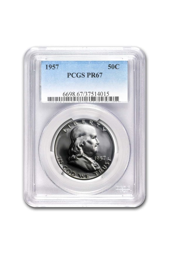 1957 Franklin Half Dollar PR-67 PCGS
