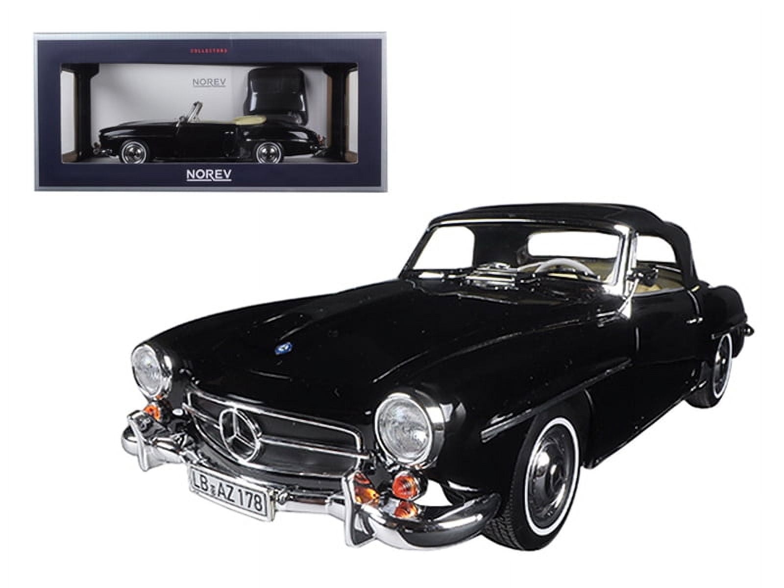 1957 Mercedes 190 SL Black 1/18 Diecast Model Car by Norev