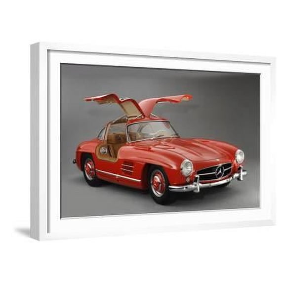 1957 Mercedes Benz 300 SL Gullwing, Framed Art Print Wall Art Sold by ...