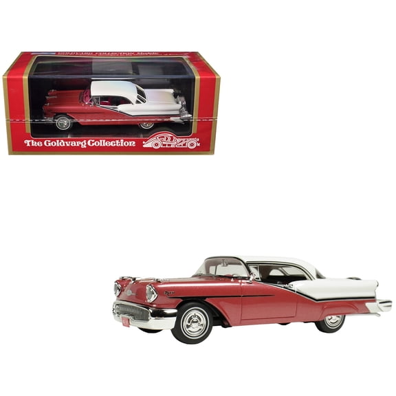 1957 Oldsmobile Starfire Royal Glow Red and Alcan White Limited Edition to 200 pieces Worldwide 1/43 Model Car by Goldvarg Collection