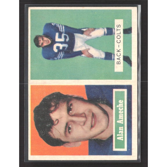 1957 Topps Alan Ameche Baltimore Colts #53 Football Card