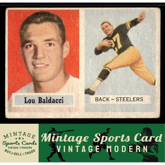 1957 Topps Lou Baldacci #4 RC Pittsburgh Steelers Football Card