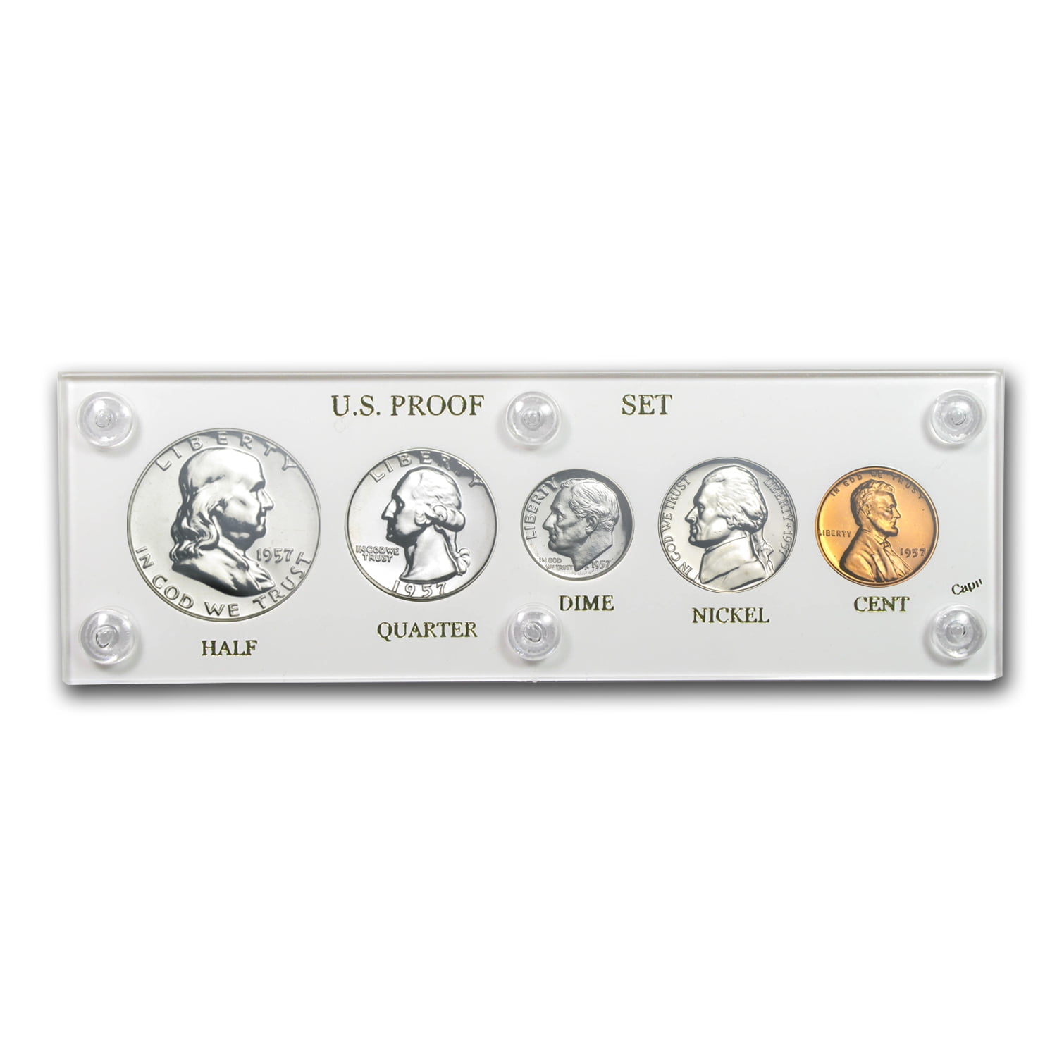 U.S. MINT 1957 U.S. Proof Set (In Hard Plastic Holder)